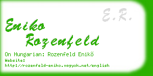 eniko rozenfeld business card